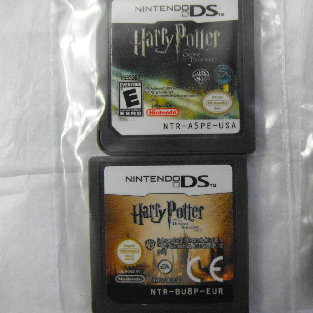 Nintendo DS Games Harry Potter Order of the Pheonix & Deathly Holllows Pt 2